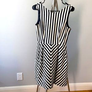 Zara black and white A line dress